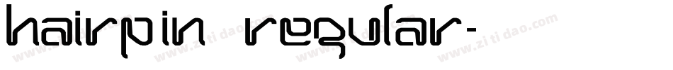 Hairpin Regular字体转换